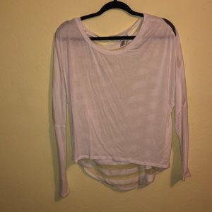 White Long Sleeve Sweater Size: S